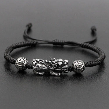 Stainless Steel & Rope LUCKY PIXIU OPULENCE Bracelet